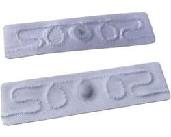 Textiel RFID Wasetiketten - Waslabels UHF - Industrieel wasbeheer - Lange leesafstand - 58 x 15 cm - Wit — afbeelding 1