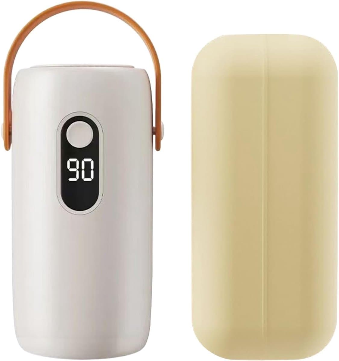 Mini draagbare opvouwbare elektrische droger met slimme timer voor snel drogen. Opbergkast voor thuis met droogzak en winteraccessoires. — afbeelding 1