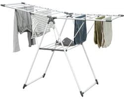 4goodz Opvouwbaar Droogrek verstelbaar inklapbaar 156x61x97cm - wit