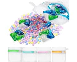 5 Stuks Kleine Mesh Waszakken, Duurzame Polyester Opbergzakken voor Geurkorrels, Reiswas Organizer en Bescherming voor Delicate Kleding