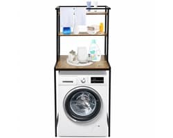 A.U.D Essentials - Wasmachine rek - Wasmachine kast - Wasmachine ombouw - Wasmachine en droger werkblad - 3 laags - Wit - 176.5 x 60 x 65 CM