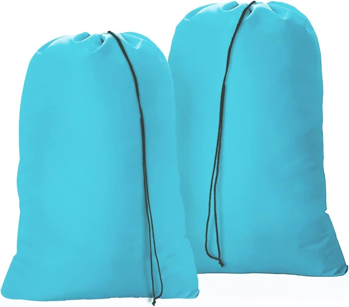 Grote Waszakken Set van 2 - Opbergzak met Trekkoord 60x80cm, Vouwbaar, Voor Vuil, Speelgoed en Reizen, Ideaal voor Thuis en Kamperen — afbeelding 1