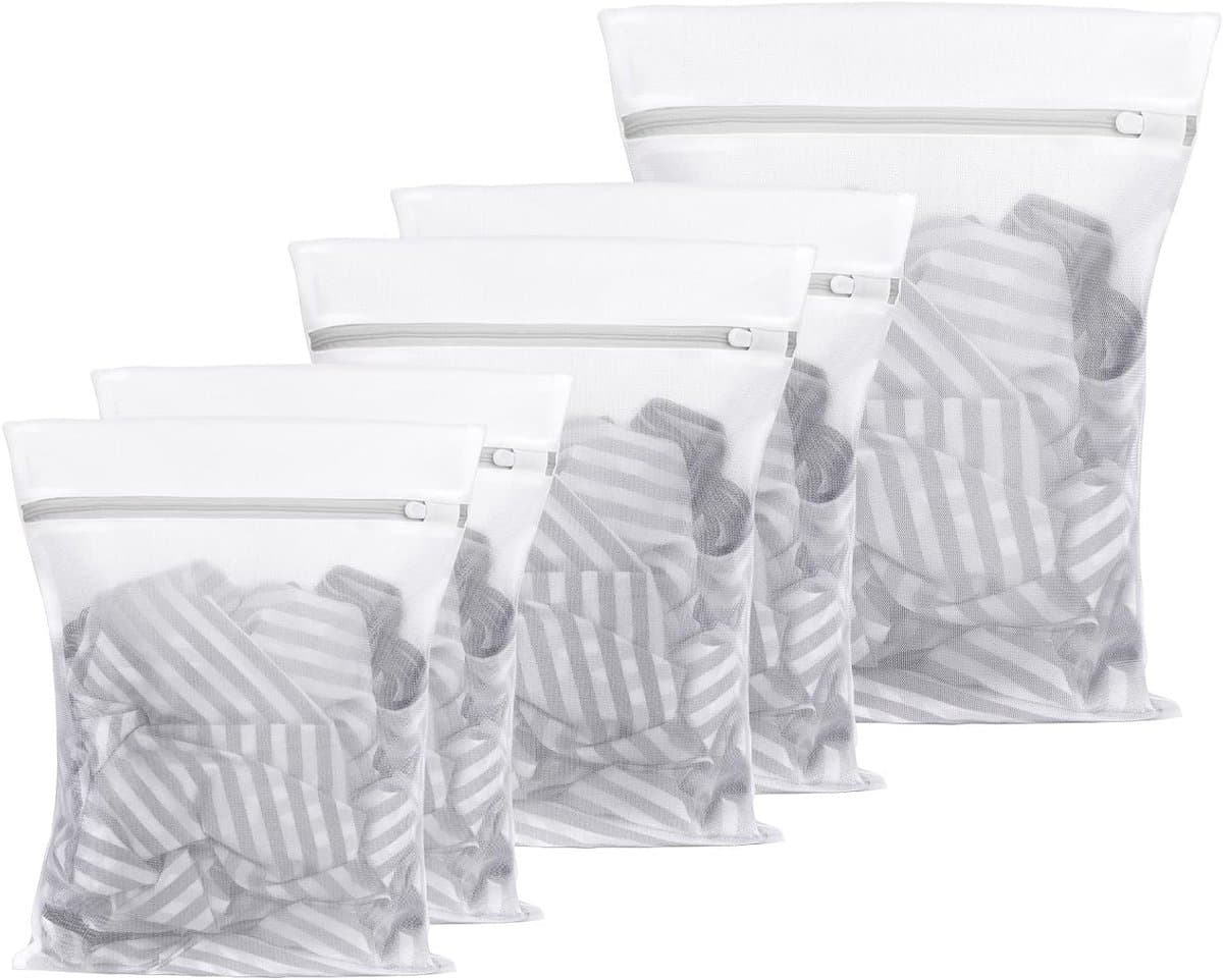 Wasmachine netten voor delicate kleding, 5 stuks waszakken voor blouses, sokken en lingerie — afbeelding 1