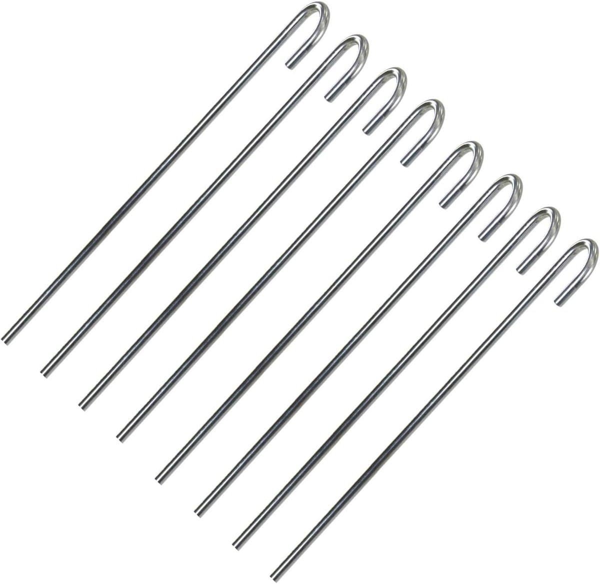 Grondanker XL - Tentharingen Stormvast - Tent Bevestigen - Verzinkt Staal - 40 cm - Zilver — afbeelding 1