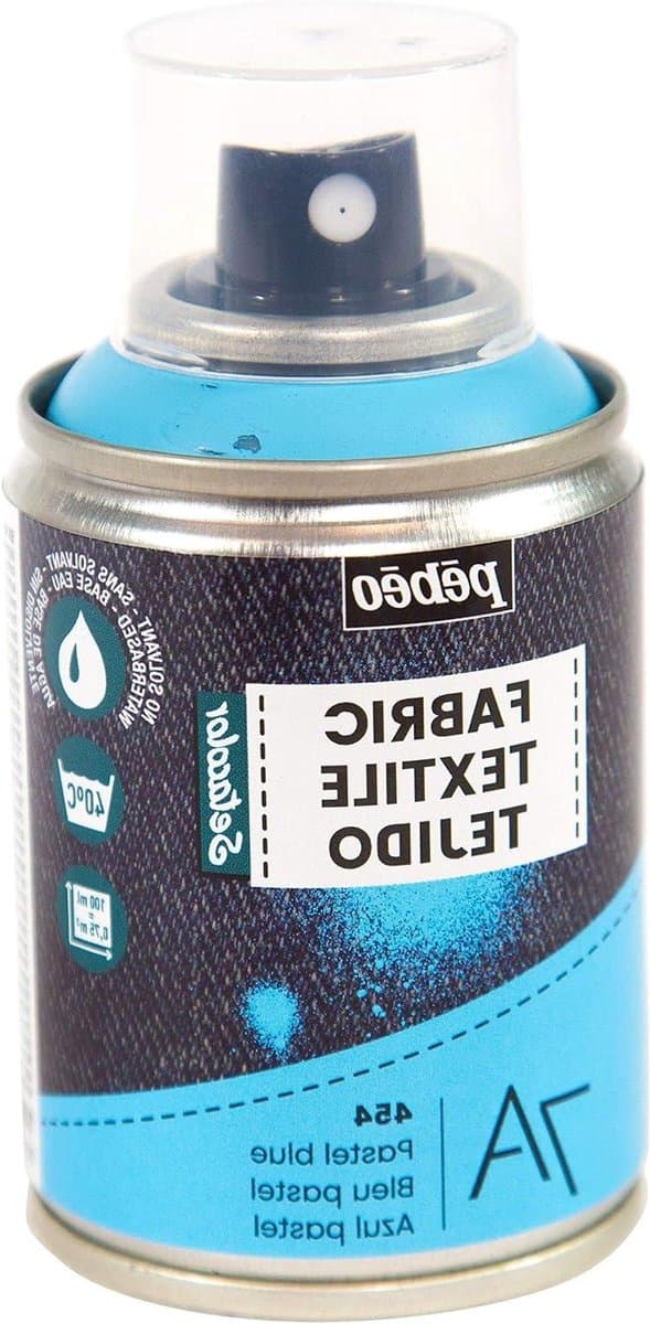 Textielverf Spray - Stofverf Spuitbus - Textiel Ontwerpen - Oplosmiddelvrij - 100 ml - Pastelblauw — afbeelding 1