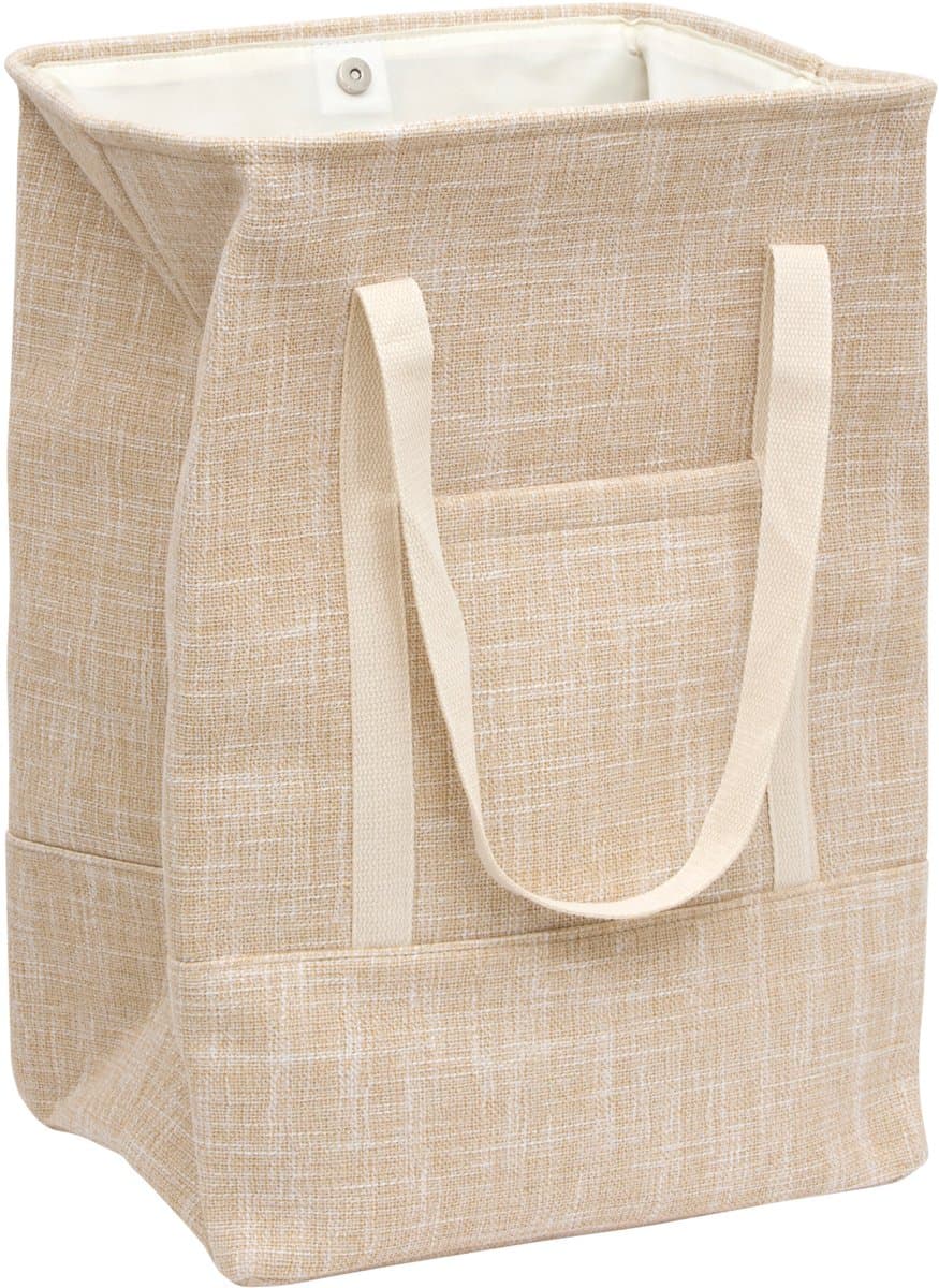5Five Stoffen Wasmand - 42x35x55cm - Beige — afbeelding 1