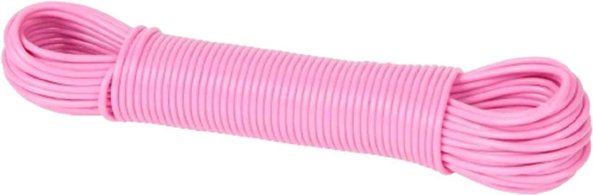 Waslijndraad - Roze - Kunststof - 20 Meter - Waslijn - Wassen - Drooglijn - Touw - Lijn - Waslijn - Was ophangen — afbeelding 1