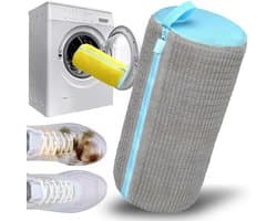 Waszak voor Schoenen met Rits - Herbruikbare Waszakken voor Sneakers, Geschikt voor de Wasmachine, Grijs, 1 Stuk