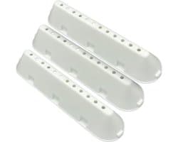 Fixem® trommelrib set geschikt voor Whirlpool 482000023096 - 225x53x40 - 12 gaatjes - 6 klemmen - C00268109 C00533119 - meenemerrib - wasmachine droger - 3 Stuks — afbeelding 1