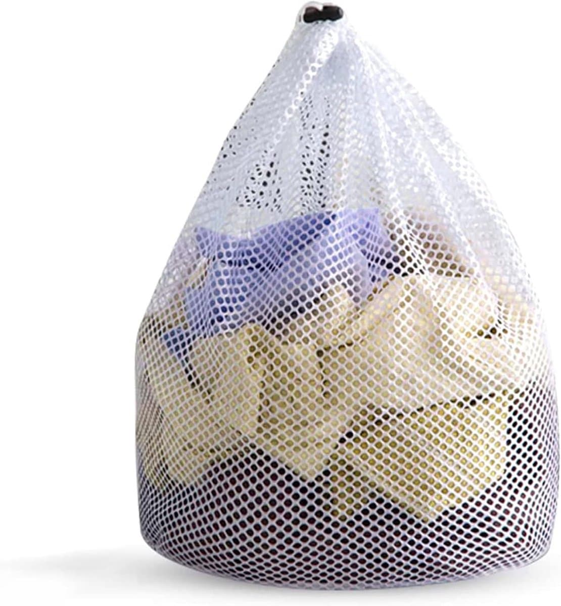 Herbruikbare Waszak met Trekkoord - Grote Mesh Vuile Waszak voor Kleding, Lingerie en Babykleertjes (80 x 60 cm) — afbeelding 1