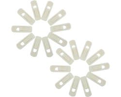 20 Stuks Velvet Hanger Clips met Opening Sterke Antislip Clips voor Fluwelen Kledinghangers Geschikt voor Broeken Rokken Babykleertjes Sokken Sjaals Beige