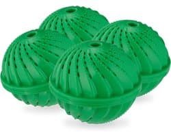 wasbol, set van 4, voor wasmachines, tot 90 °C, groen