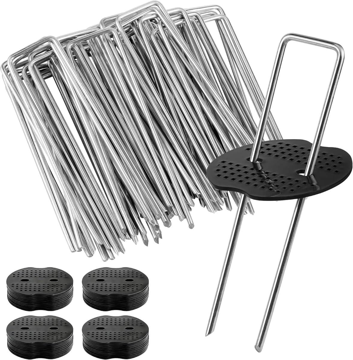 Grondankers 150 x 40 mm - Gegalvaniseerd - Roestvrij en duurzaam - Perfect voor tuin en camping - ShopVlot — afbeelding 1