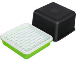 1set Planting Starter Tray Hydroponische Kweekdoos Voor Groenten Voor Thuis Tuinieren Balkon Groentetuin Duurzaam Kweektray Voor Mungboon Spruiten