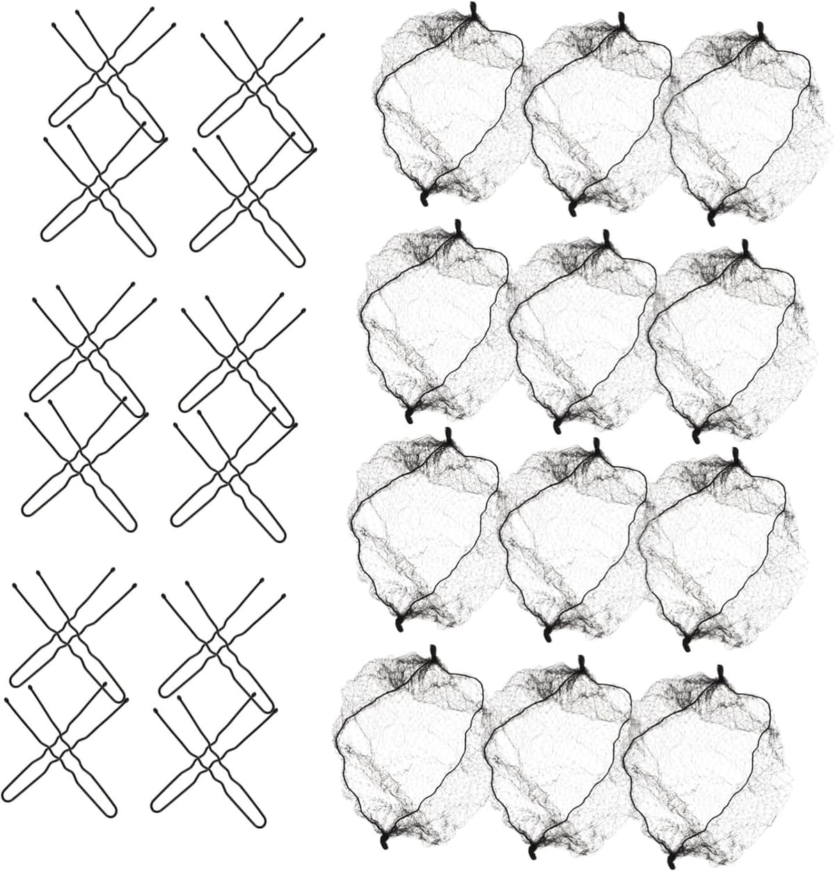 1set Elegant Haarnet Voor Vrouwen Verstelbare Bun Cover -vormige Clips Voor Professionele Kapsels Ballet Haarnetten Clips Voor Diverse Gelegenheden — afbeelding 1