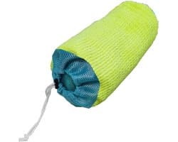 2 stuks set sportschoenen wasmachine tas, dubbele afzuiging, wasmachine en droger veiligheid, zijnet ventilatie voor zachte reiniging, geel en grijs
