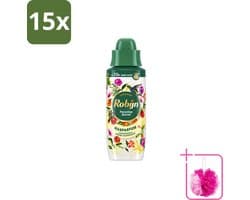 15 x Robijn – Wasparfum – Paradise Secret – 342 ml - Bulkverpakking - Wasparfum - Douchemop - Wasparfum voor kleding