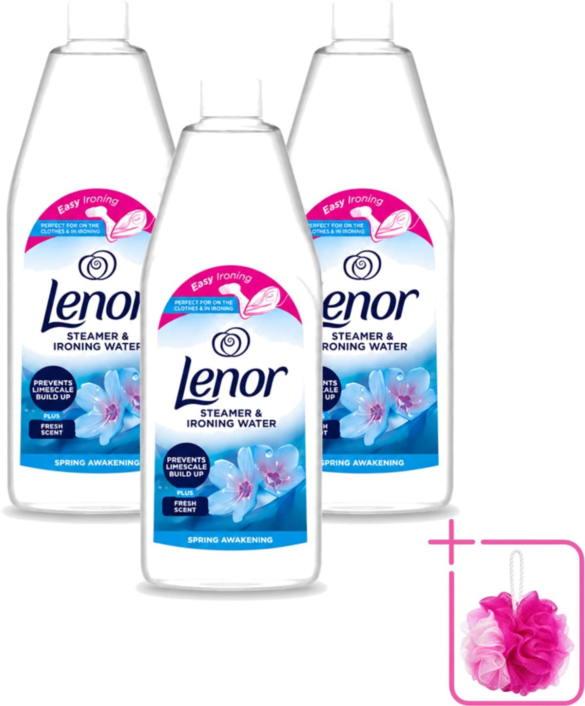 3 x Lenor - Strijkwater - Spring Awakening - Textielverfrisser - 1000 ml - Bulkverpakking - Strijkwater - Douchemop - Textielverfrisser — afbeelding 1