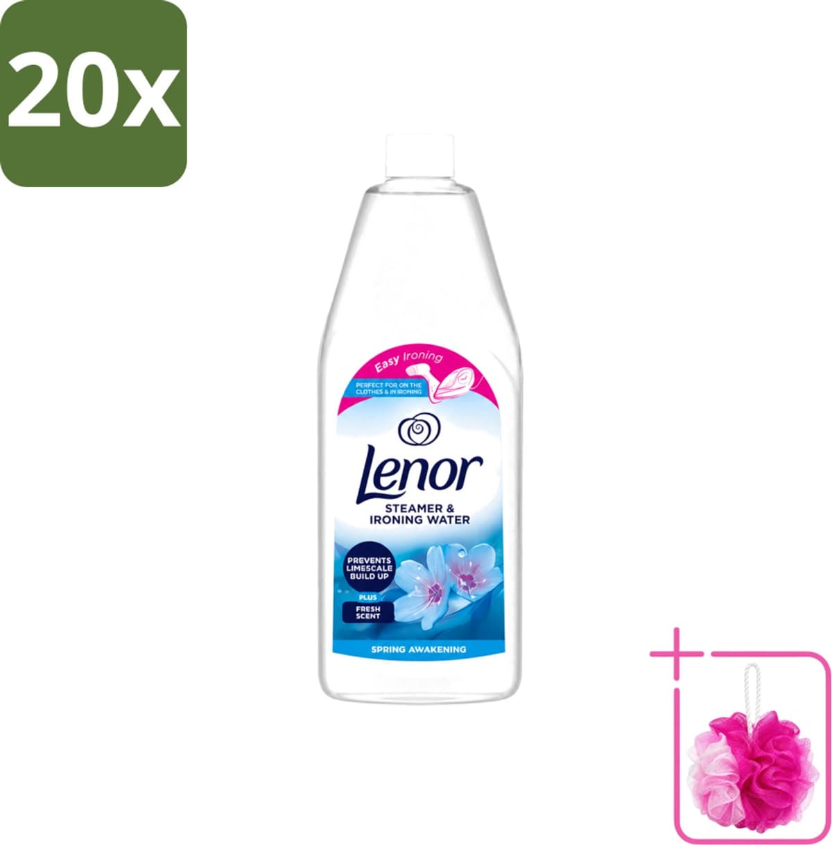 20 x Lenor - Strijkwater - Spring Awakening - Textielverfrisser - 1000 ml - Bulkverpakking - Strijkwater - Douchemop - Textielverfrisser — afbeelding 1