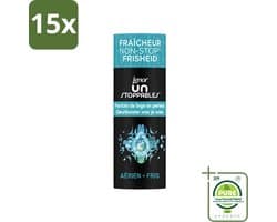 15 x Lenor Unstoppables - Geurbooster - Fris - 13 Wasbeurten - Grootverpakking - Vaatwasstrips - Geurbooster - Frisheid - Citrusgeur - Fruitige Geur - Bloemige Geur