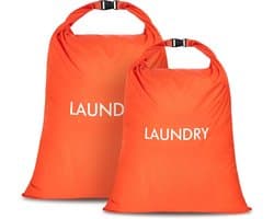 Waszakken voor op reis, Roll-Top Natte Dry Bag voor geurbestrijding en het scheiden van vuile kleding, opvouwbare ruimtebesparende organizer voor sportschool, zwemmen en