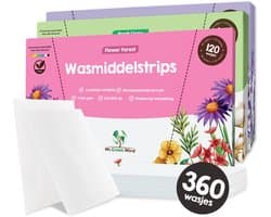Proefpakket Wasstrips ECO 360 Wasbeurten in 3 Geuren Wasmiddeldoekjes Wasvellen Wasmiddel Voordeelverpakking incl. wasverzachter wasdoekje