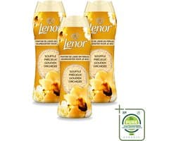 3 x Lenor - Geurbooster - Gouden Orchidee - 22 Wasbeurten - Grootverpakking - Vaatwasstrips - Geurbooster Was - Geur In Was - Geur In Kleding - Wasgeur - Geur In Wasmachine