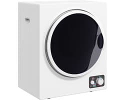 HOMCOM Wasdroger mini luchtafvoer 850W - Minidroger - Compacte droger - Wit