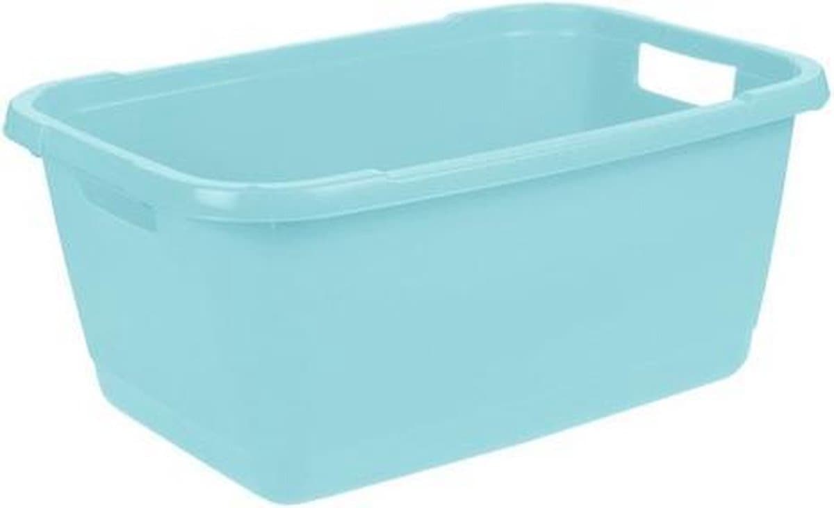 WASMAND AENNA GESLOTEN 65X44X28 - 52 L AQUA BLUE KEEEPER 10786 — afbeelding 1