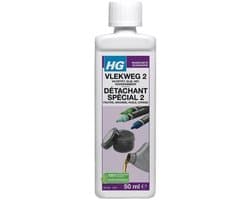 1 x HG - Wasruimte - Vlekweg 2 - Biologisch Afbreekbaar - 50 ml - Vlek Weg - Vlek Veranderen - Vlek Verwijderen - Vlek Op Textiel - Vet Weg