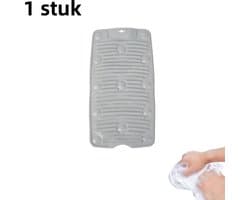 1 stuk - Siliconen wasbord - Opvouwbaar - Verdikte zuignap - Antislip - Mini multifunctioneel draagbaar wasbord voor thuis - Grijs