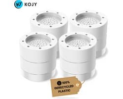 KOJY Wasmachine dempers - Verhoger - Stapelbaar - Wit - voor wasmachine en wasdroger - 8 Stuks — afbeelding 1