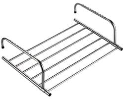 Opvouwbaar droogrek voor kleding - Multifunctioneel voor achter deuren, trappen of balkons - Telescopische droogstok voor kleding - Kledingrek - Roestvrij staal - 40 x 37,5 x 19 cm — afbeelding 1