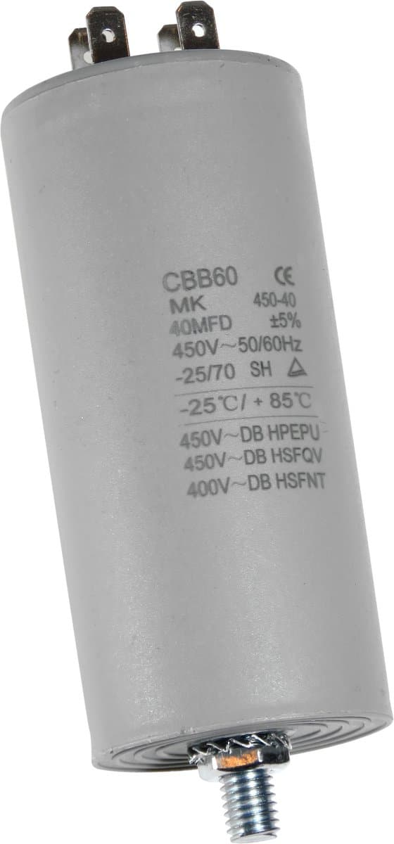 Dparts condensator 40 µF - universeel - 450V - universele aanloopcondensator - 40uf — afbeelding 1