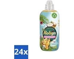 Robijn Collections - Wasverzachter - Kokos - 1,25L - 50 Wasbeurten - Voordeelverpakking - 24 stuks
