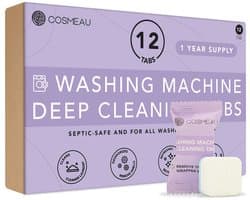 Cosmeau - Wasmachine Diepreinigingstabletten - 12 stuk — afbeelding 1