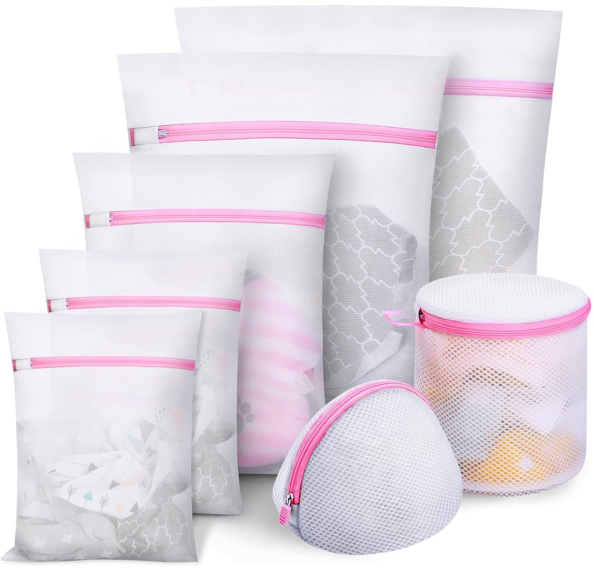 Ibenzoa® Set van 7 veelzijdige waszakken voor bescherming van delicate kledingstukken — afbeelding 1