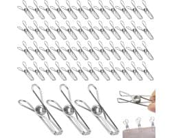 Goodivery ® Roestvrijstalen Metalen Wasknijpers met Sterke Veer en Multifunctioneel Gebruik voor Dagelijks Gebruik