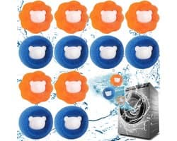 Wasballen Voor Wasmachine - 12 Stuks - Wasbal - Anti Haar - Wasdrogerbal - Wasverzachterbal - Wasdroogbal - Anti-Rollende Wasbal -Schoonmaakbenodigdheden - Huishoudelijke Gadgets - Herbruikbare -Haar Opvanger - Anti-Pluis - Voor Wasmachine/Droger — afbeelding 1