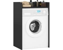Wasmachine Kast / Wasmachine Ombouw / Wasmachine Meubel FIN / Zwart / AKORD Furniture Factory / 64 x 98 x 50 cm — afbeelding 1