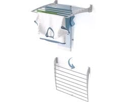Foxydry Fold 60 DOWN - wasdroogrek wandmontage clicksysteem - neerwaartse sluiting - 60 x 50 x 10 cm