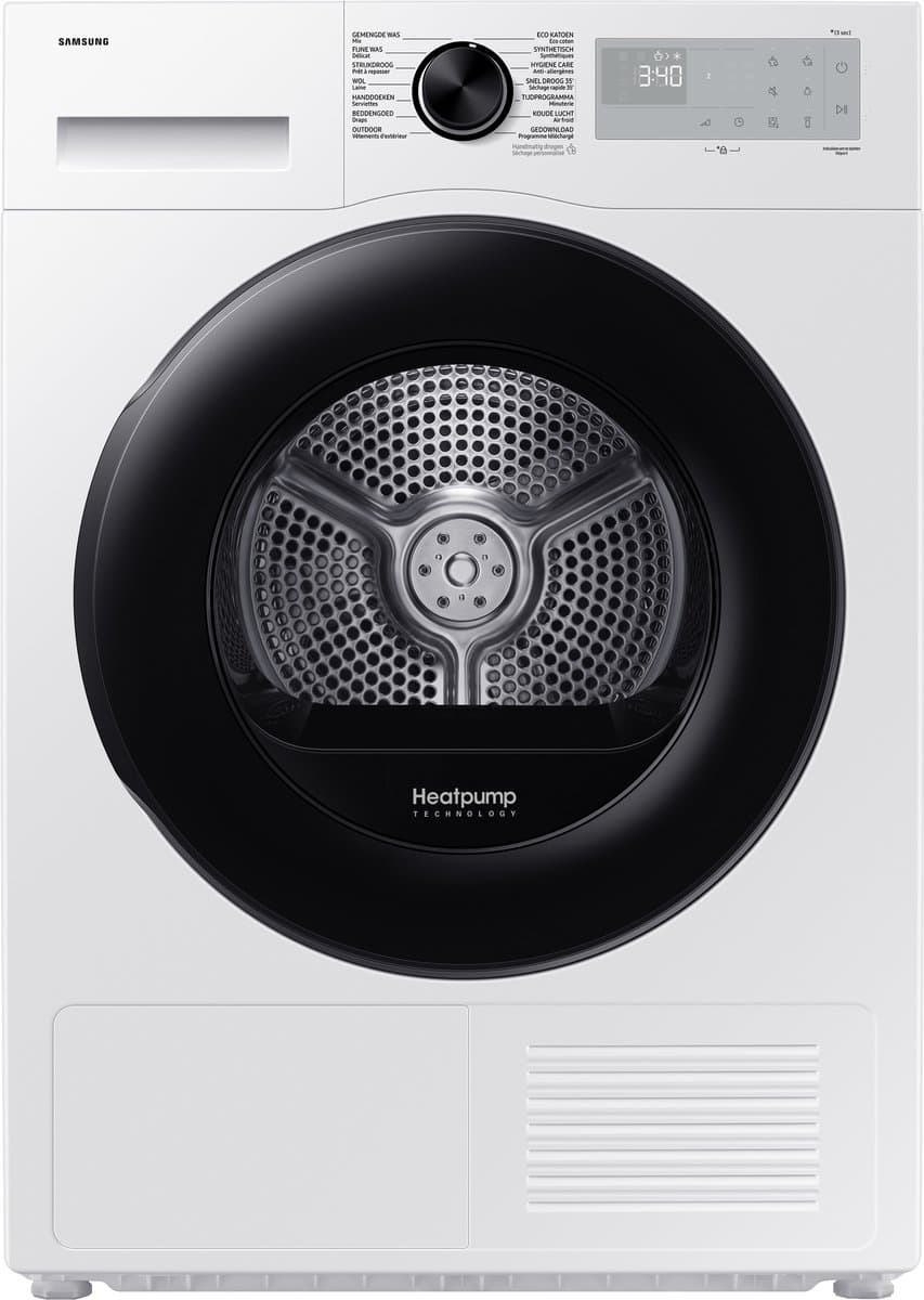 Samsung DV9UDG52A0AHEN Wasdroger - Warmtepompdroger - 9kg - Wit - NL/FR - 5 jaar garantie in Nederland — afbeelding 1