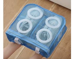 IBBO Shop® - Waszak - Wasnet voor Schoenen - 1 stuk - 28x24.5x8 cm - Schoen Wassen - Speciale Zorg Waszak Huishouden - Netje Anti-Vervorming - Multifunctionele waszakje voor lingerie wasnet - Blauw