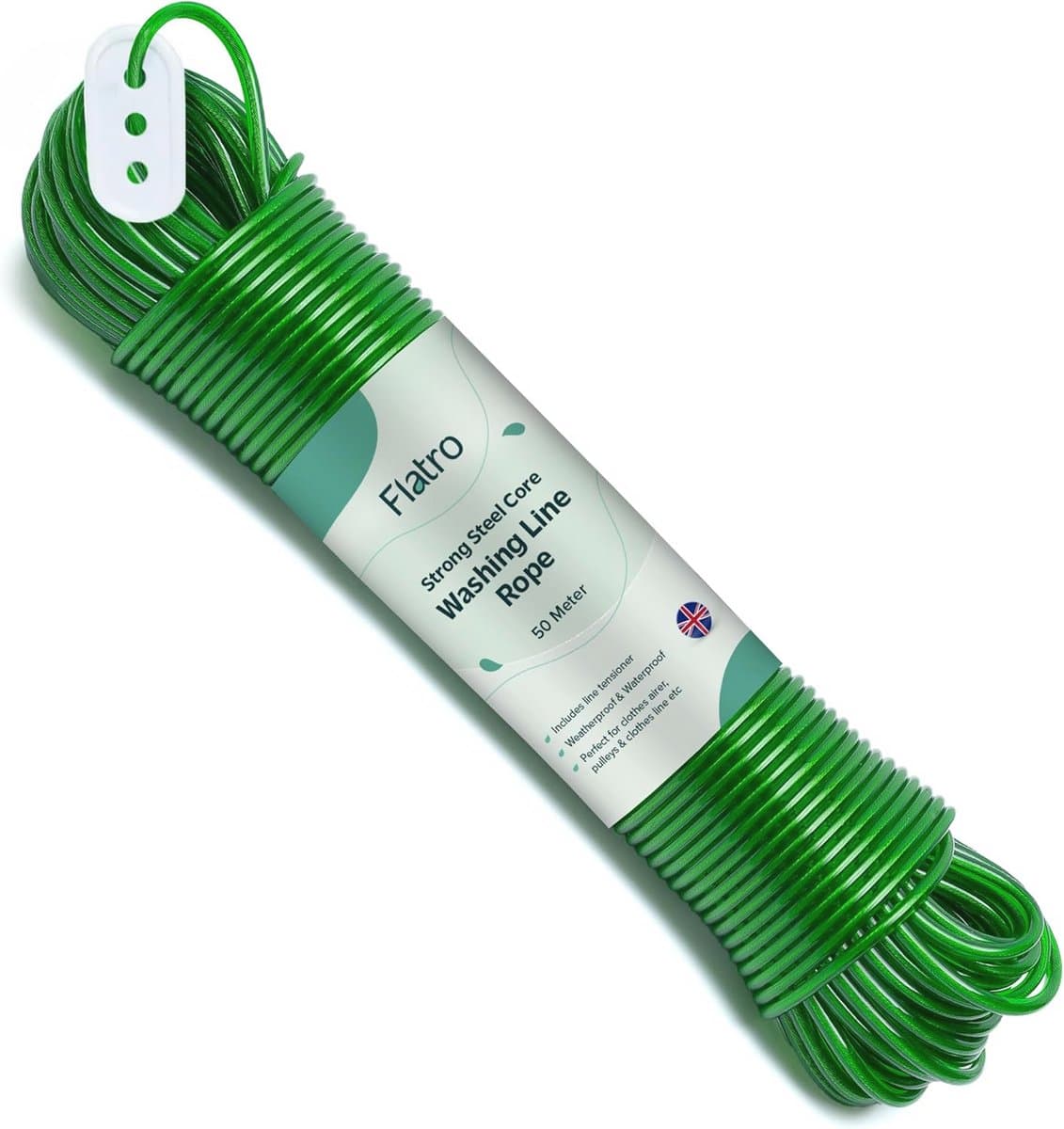 Sterk Waslijn Touw voor Buiten - 50M Heavy Duty Droogoplossing — afbeelding 1