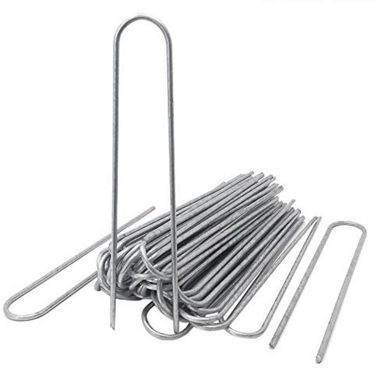 Grondankers 200 x 25 mm - Verzinkte U-haringen voor Bevestiging van Onkruidvlies, Folie, en Slangen — afbeelding 1