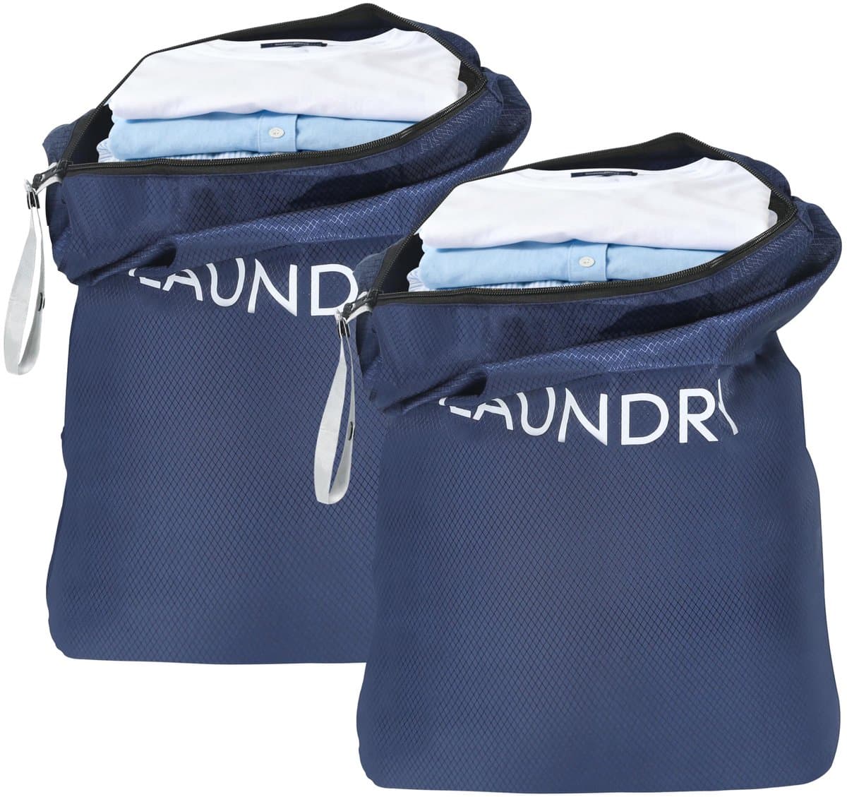 Unyqoos® Twee waterdichte waszakken voor reis en sport met draaggreep en ritssluiting — afbeelding 1