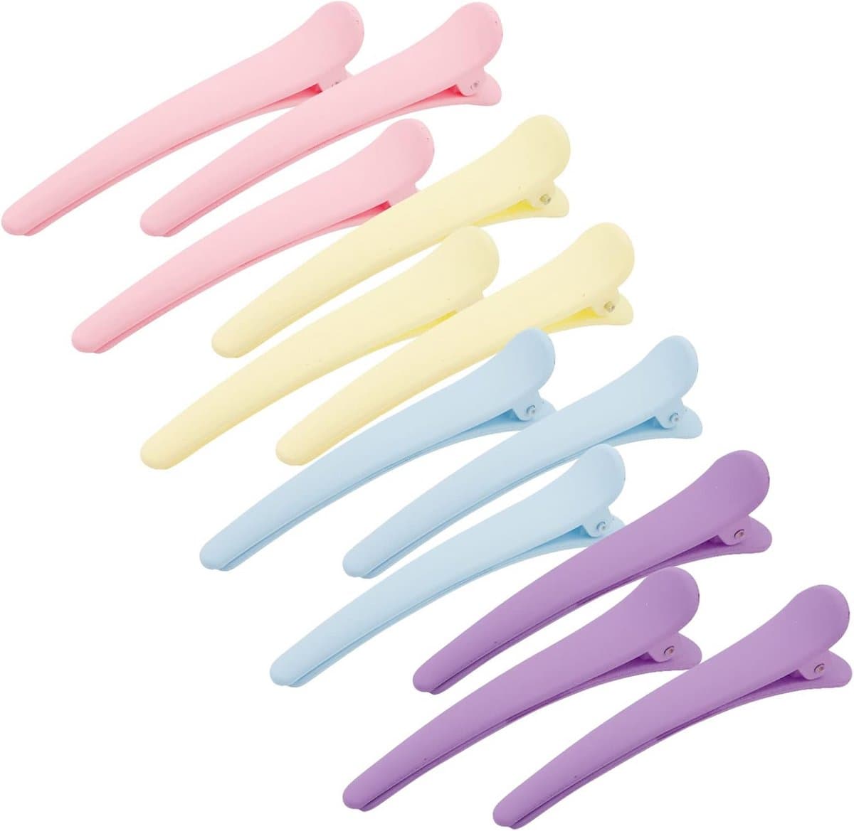 12x Alligator Haarclips Zonder Vouwen voor Haar Styling en Knippen - Professionele Sectie Clips — afbeelding 1