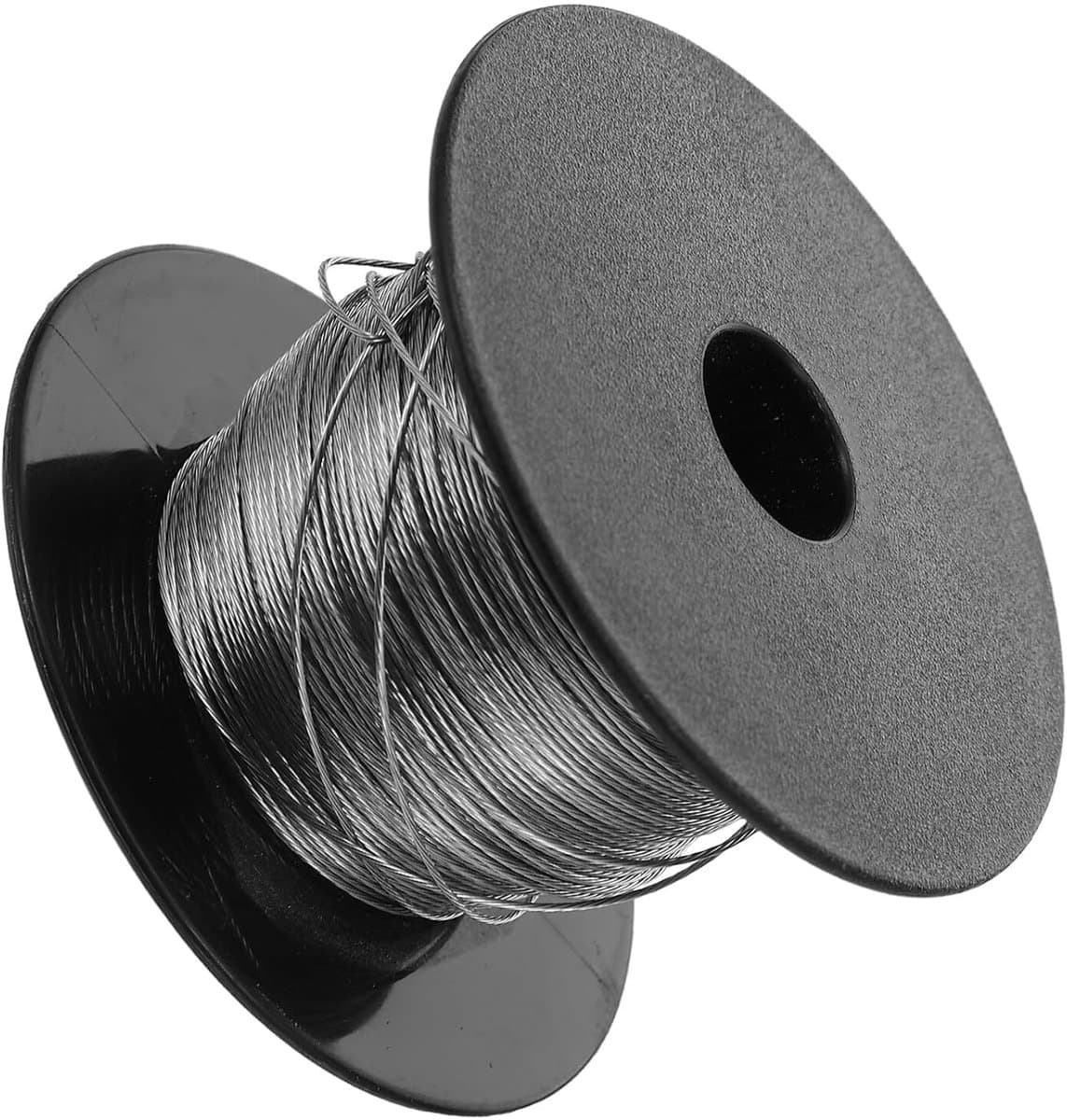 Waslijn Staalkabel - Droogtouw Buitenkant - Was Drogen - Roestvrij Staal - 100 Meter - Zilver — afbeelding 1