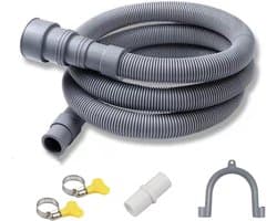 Afvoerslang voor wasmachine, universele afvoerslang, afvoerslang voor wasmachine, waterafvoerslang, universele afvoer voor wasmachines en vaatwassers (3 m)