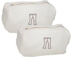 Gerimport waszakken Iris - 2x - 30 x 20 cm - voor delicaat wasgoed - lingerie/bh waszak